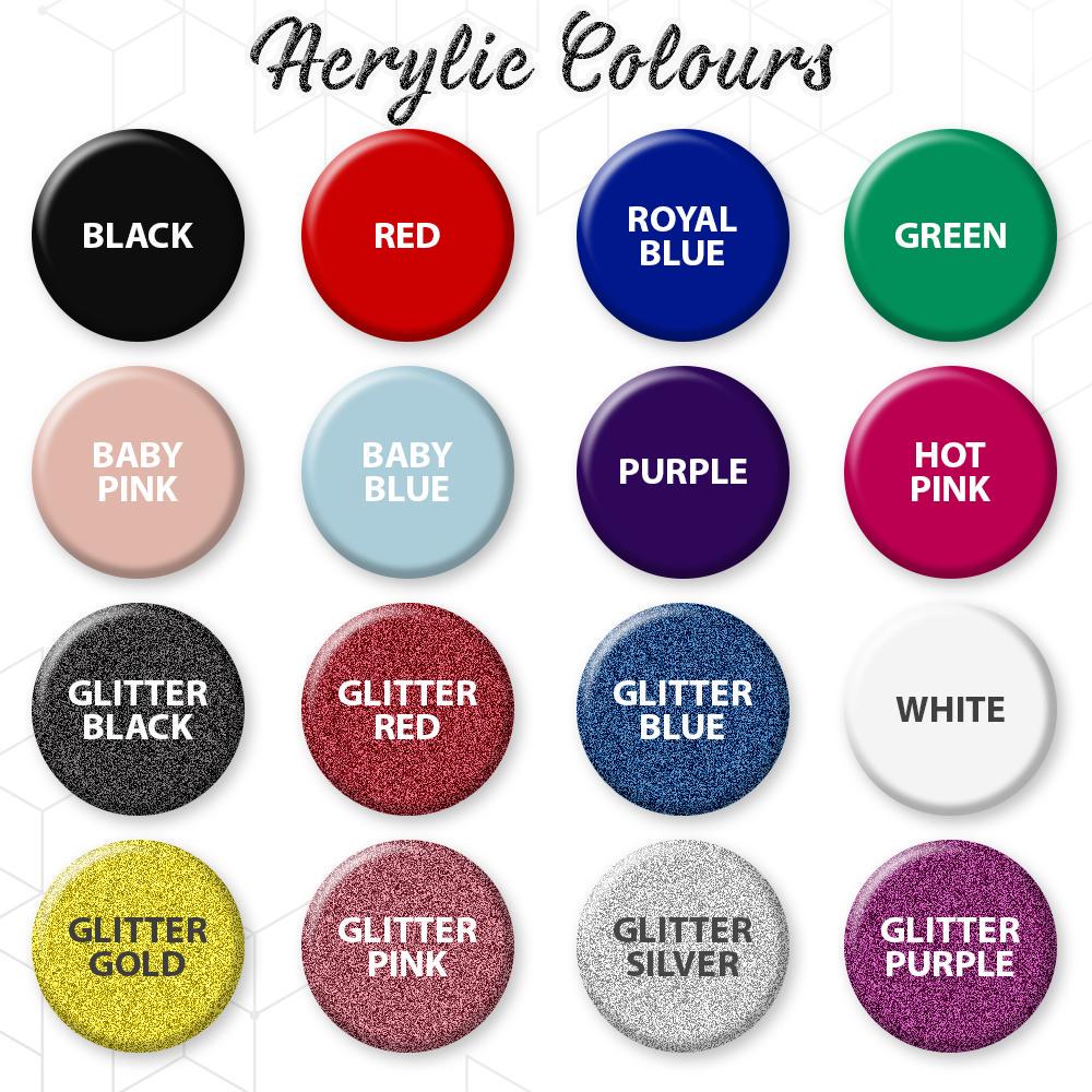 Personalised Acrylic Glamorous Girls Birthday Cake Topper Decoration Gift