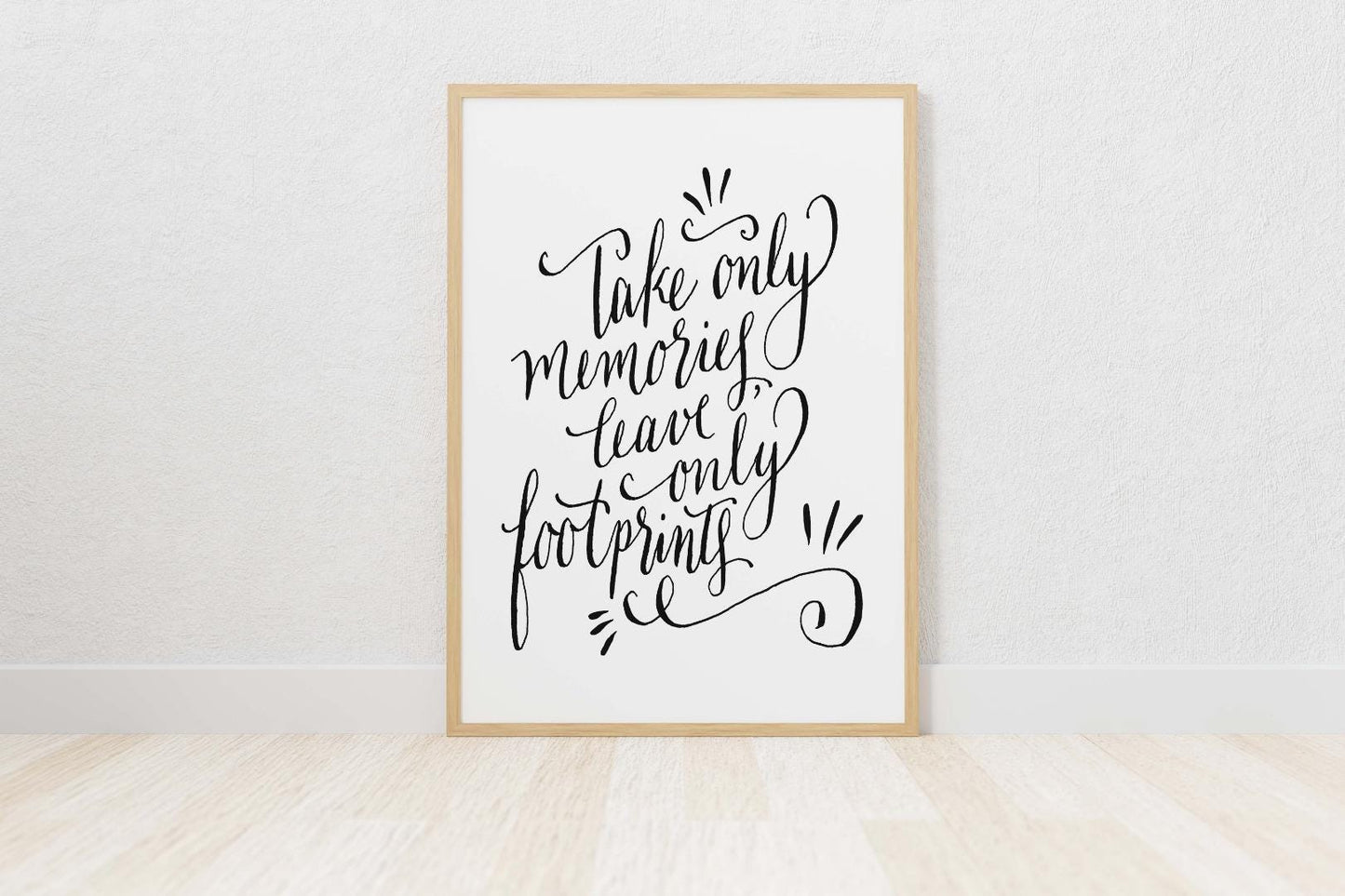 Take Only Memories Leave Inspirational Positive Quote Memories Poster Print Art