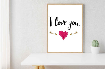 I Love You Relationship Motivational Inspirational Positive Quote Poster Wall