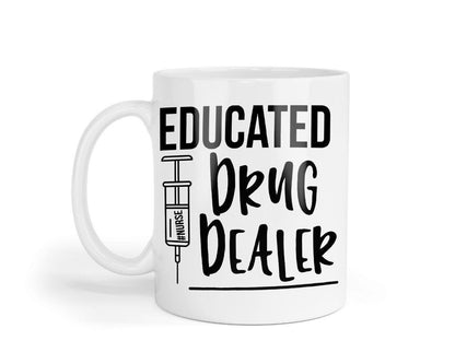 Educated Drug Dealers Mug & Coaster Set Funny Doctor Nurse Birthday Coffee Gift