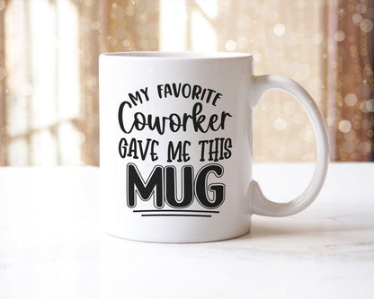 My Favorite Coworker Novelty Coffee Mug & Coaster Home Funny Office Workspace Tea Cup Gift