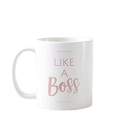Like A Boss Mug: Funny Coffee Tea Cup - UK Made