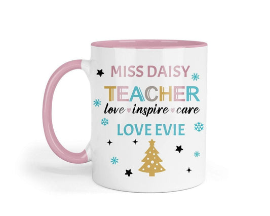 Personalised Teacher Mug & Coaster Set: End of School Gift