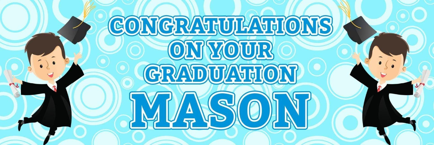 2 Personalised Graduation Party Celebration Banners Decoration Posters