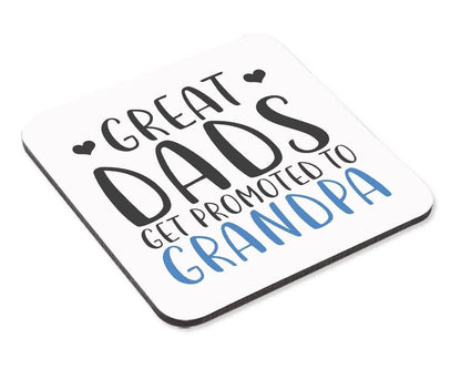 Promoted To Grandpa Mug & Coaster Set, Father's Day Gift