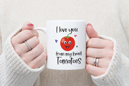 I Love You From My Head Tomatoes Mug And Coaster Gift Set Cute Coffee Cup Gifts