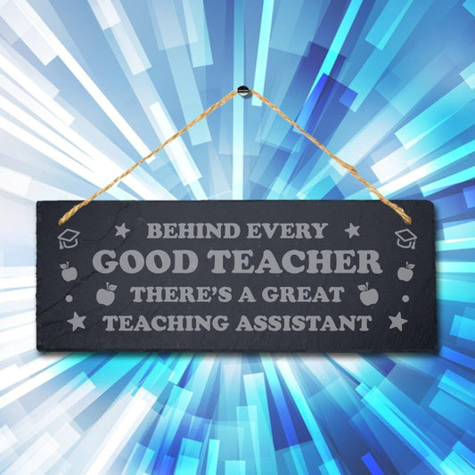 Teacher Thank You Gift Engraved Slate Sign Student Teaching School Leavers