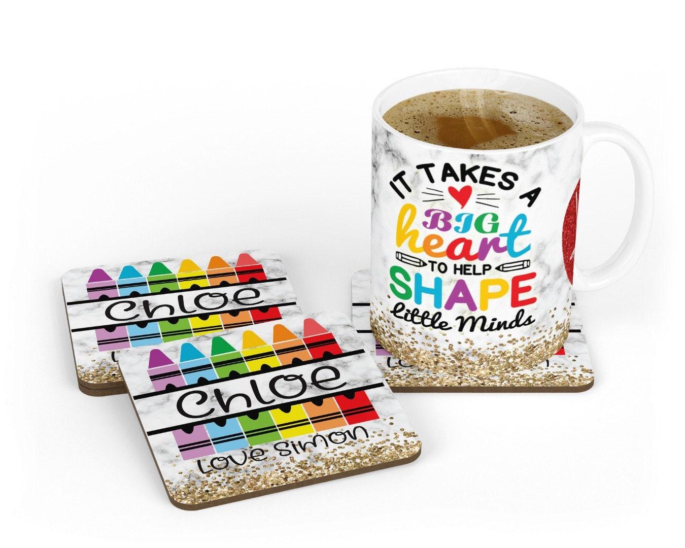 Personalised Teacher Mug & Coaster Set: End of Year Gift
