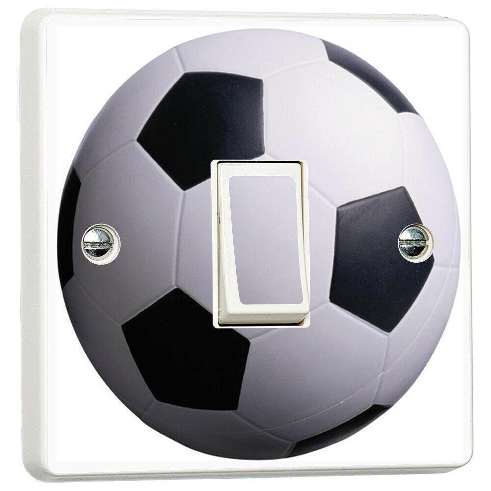 Football Goal Soccer Sports Boys Bedroom Light Switch Cover Skin Sticker Decal