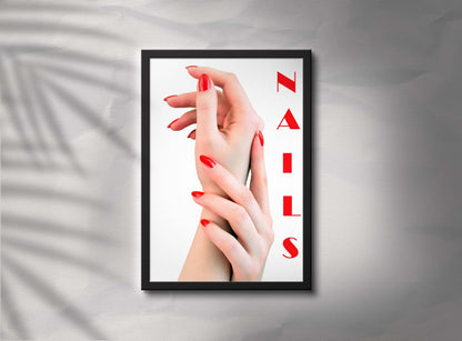 Salon Spa Health Beauty Nails Manicure Poster - A4 A3 A2 Sizes