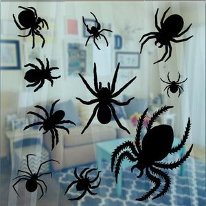 Spooky Spider Crawling Halloween Scary Vinyl Decal Sticker Car Window Wall Art