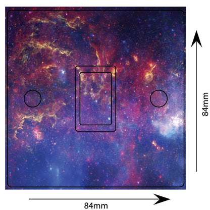 Space Stars Nebula Light Switch Sticker Cover Vinyl Skin Wall Decal Decor