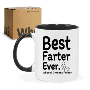 Funny for Dad Funny for Dad from Daughter Son | Ceramic Coffee Mug | Father's Day Gift | Stylish Printed Design | Tea & Coffee Cup | 11oz | Black Two-Tone Design
