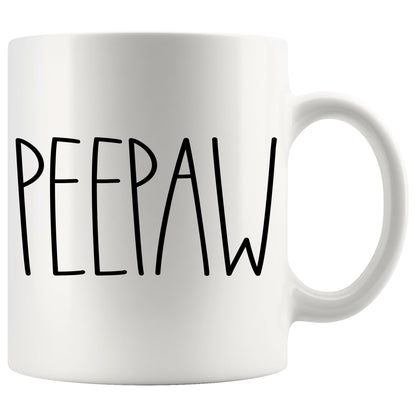 Peepaw | Ceramic Coffee Mug | Father's Day Gift | Stylish Printed Design | Tea & Coffee Cup | 11oz