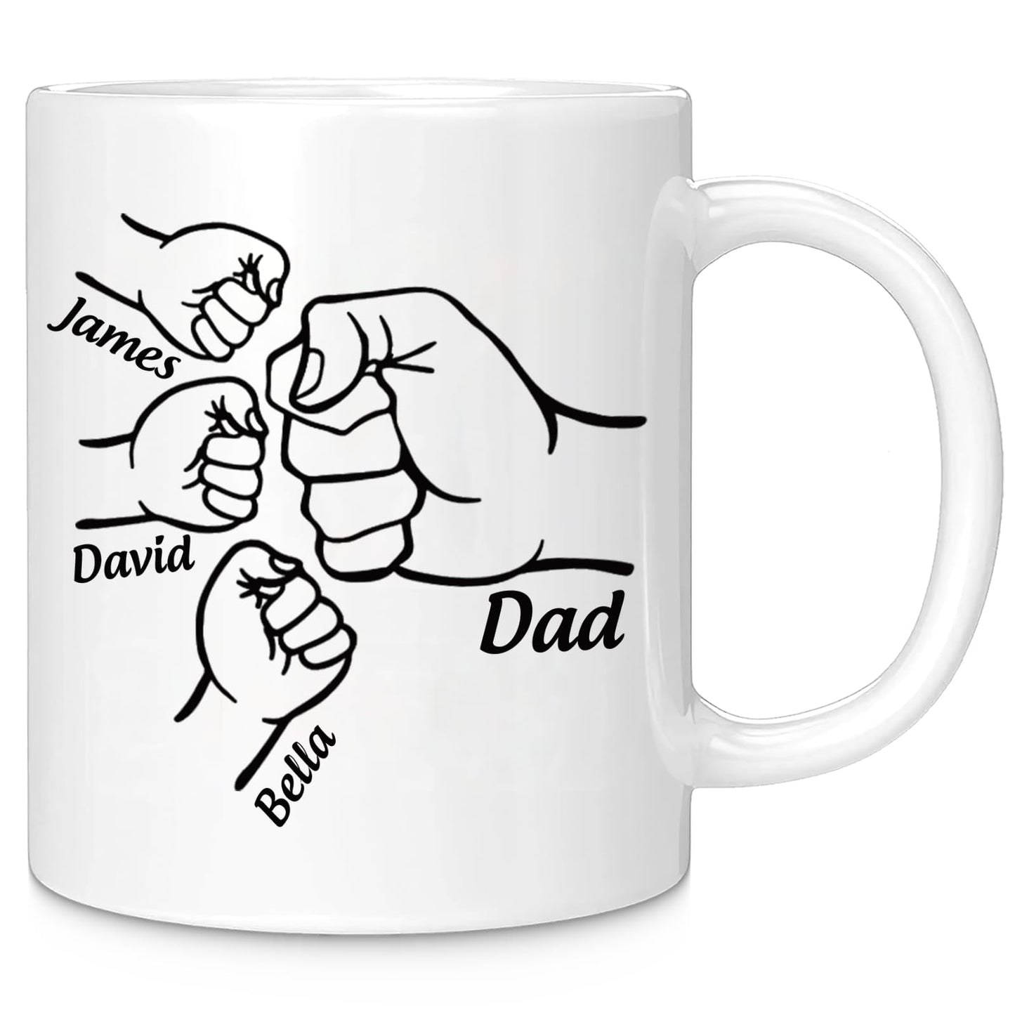 for Dad from Daughter Son | Ceramic Coffee Mug | Father's Day Gift | Stylish Printed Design | Tea & Coffee Cup | 11oz