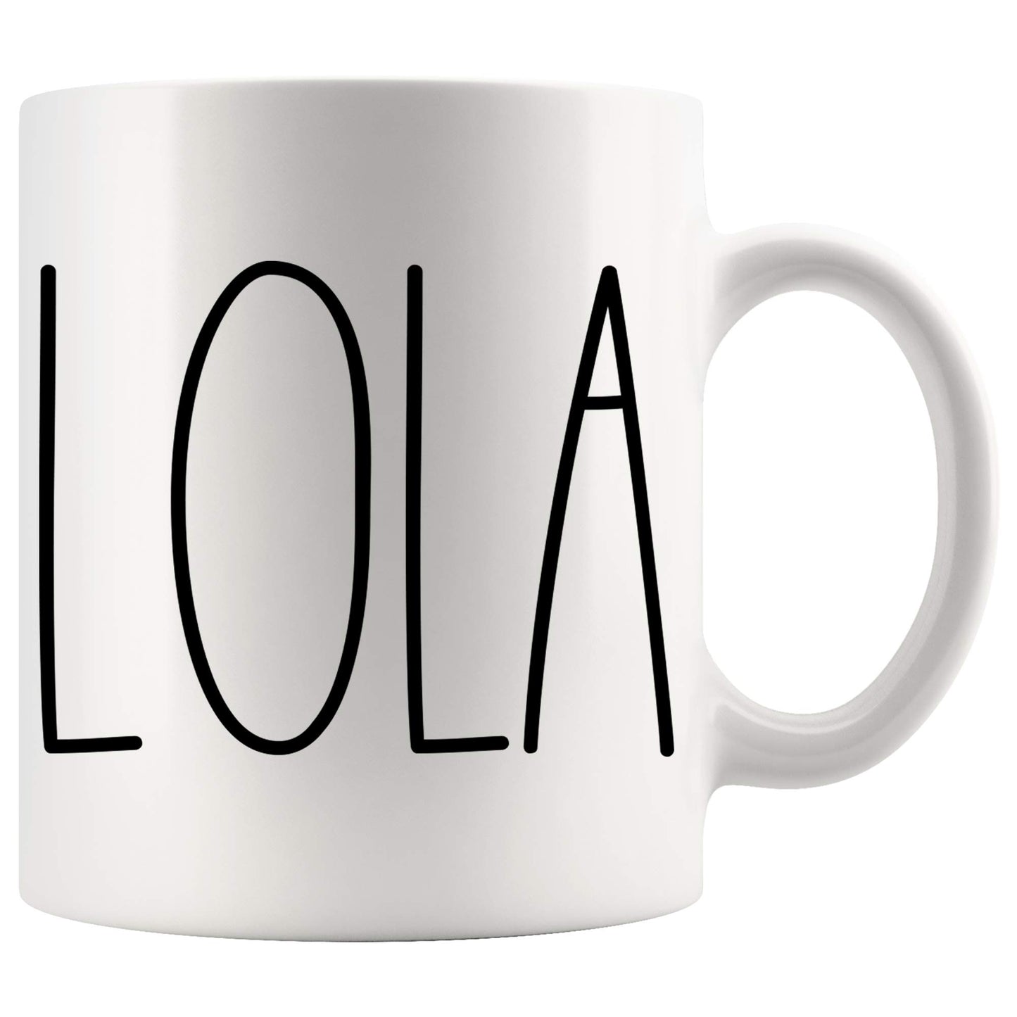 Lola Coffee | Ceramic Coffee Mug | Father's Day Gift | Stylish Printed Design | Tea & Coffee Cup | 11oz