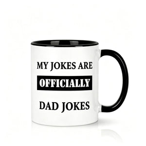 New Dad fathers day mug | Ceramic Coffee Mug | Father's Day Gift | Stylish Printed Design | Tea & Coffee Cup | 11oz | Black Two-Tone Design
