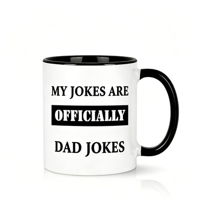 New Dad fathers day mug | Ceramic Coffee Mug | Father's Day Gift | Stylish Printed Design | Tea & Coffee Cup | 11oz | Black Two-Tone Design