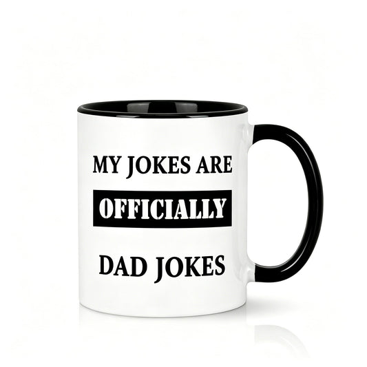 New Dad fathers day mug | Ceramic Coffee Mug | Father's Day Gift | Stylish Printed Design | Tea & Coffee Cup | 11oz | Black Two-Tone Design