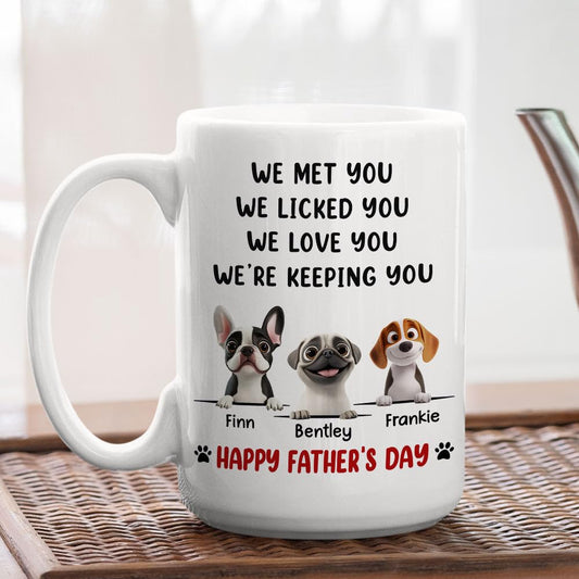 Personalized Dog Dad | Ceramic Coffee Mug | Father's Day Gift | Stylish Printed Design | Tea & Coffee Cup | 11oz