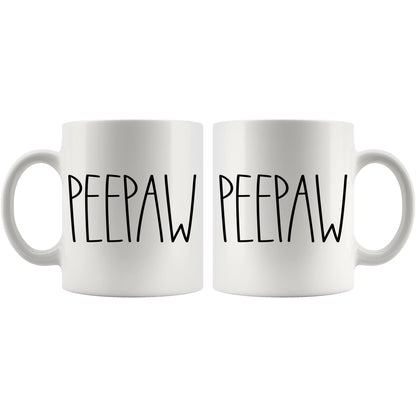 Peepaw | Ceramic Coffee Mug | Father's Day Gift | Stylish Printed Design | Tea & Coffee Cup | 11oz