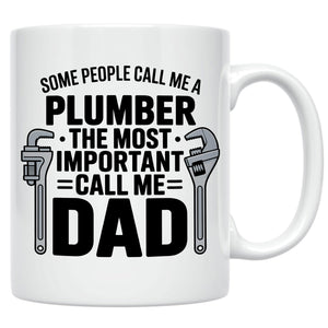 Plumber Dad Coffee . Funny Trade Father from Kids for | Ceramic Coffee Mug | Father's Day Gift | Stylish Printed Design | Tea & Coffee Cup | 11oz