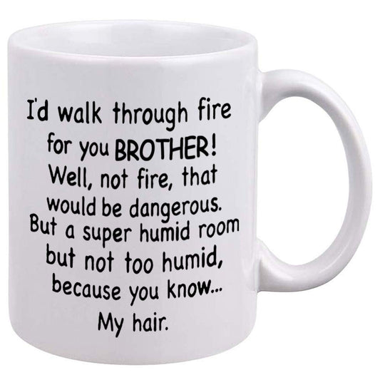 Funny Brother | Ceramic Coffee Mug | Father's Day Gift | Stylish Printed Design | Tea & Coffee Cup | 11oz