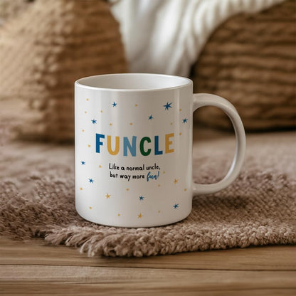 Funny for Uncle | Ceramic Coffee Mug | Father's Day Gift | Stylish Printed Design | Tea & Coffee Cup | 11oz