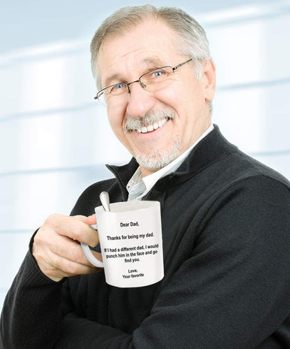 Funny Father's Day | Ceramic Coffee Mug | Father's Day Gift | Stylish Printed Design | Tea & Coffee Cup | 11oz