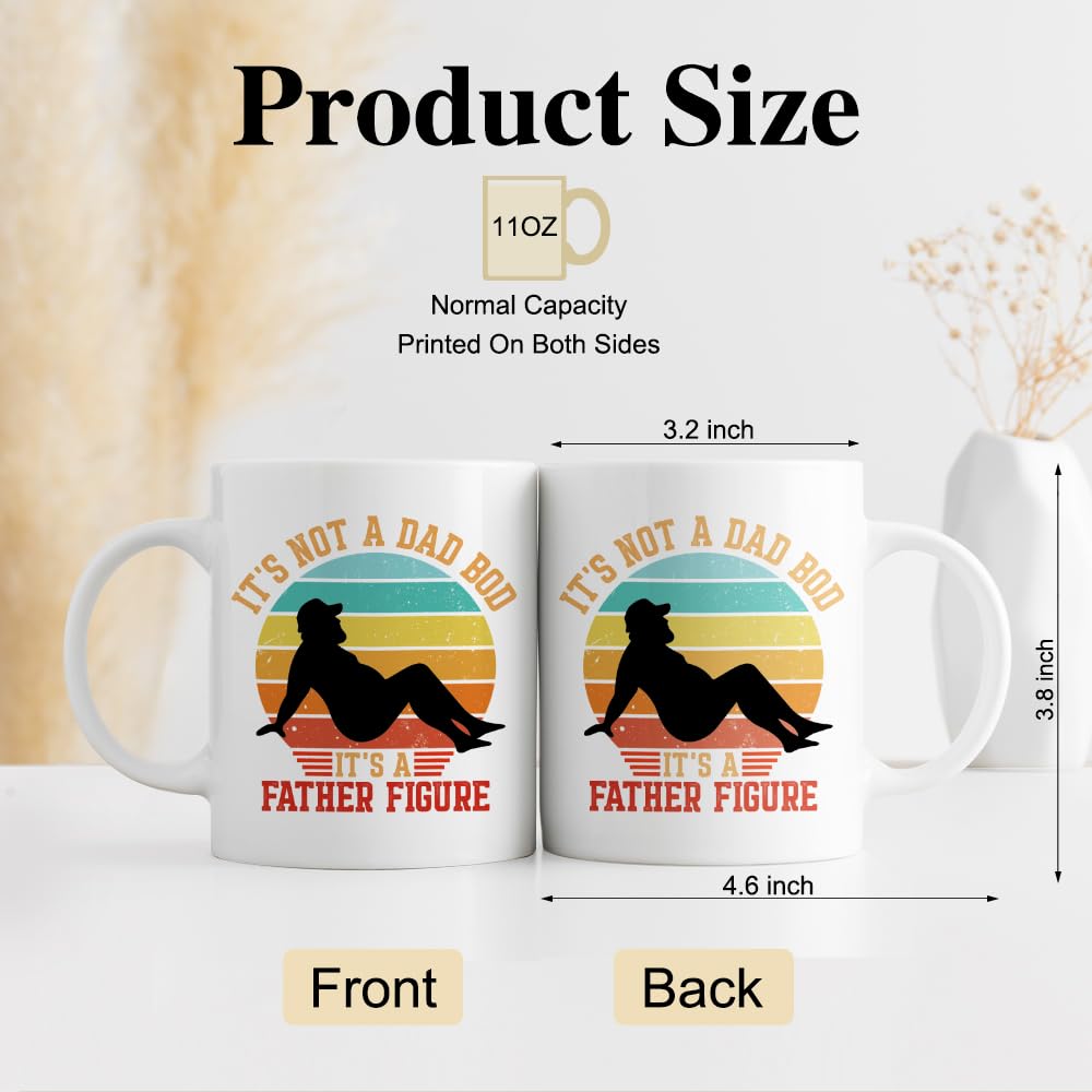 It'S Not A Dad Bod It'S A Father Figure | Ceramic Coffee Mug | Father's Day Gift | Stylish Printed Design | Tea & Coffee Cup | 11oz