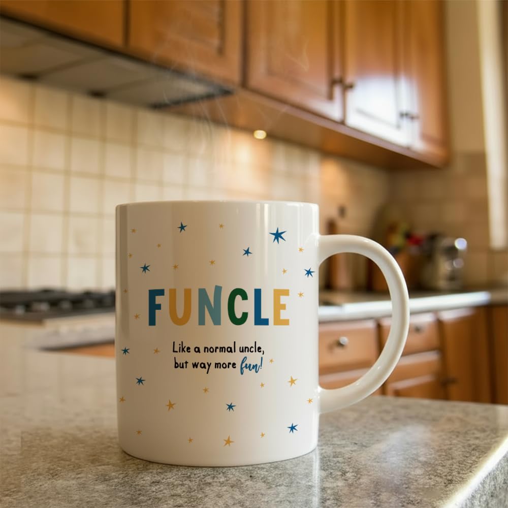 Funny for Uncle | Ceramic Coffee Mug | Father's Day Gift | Stylish Printed Design | Tea & Coffee Cup | 11oz