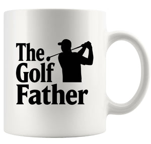The Golf Father Funny Golf For Dad Husband From Wife Son Daughter Novelty Drinkware White | Ceramic Coffee Mug | Father's Day Gift | Stylish Printed Design | Tea & Coffee Cup | 11oz