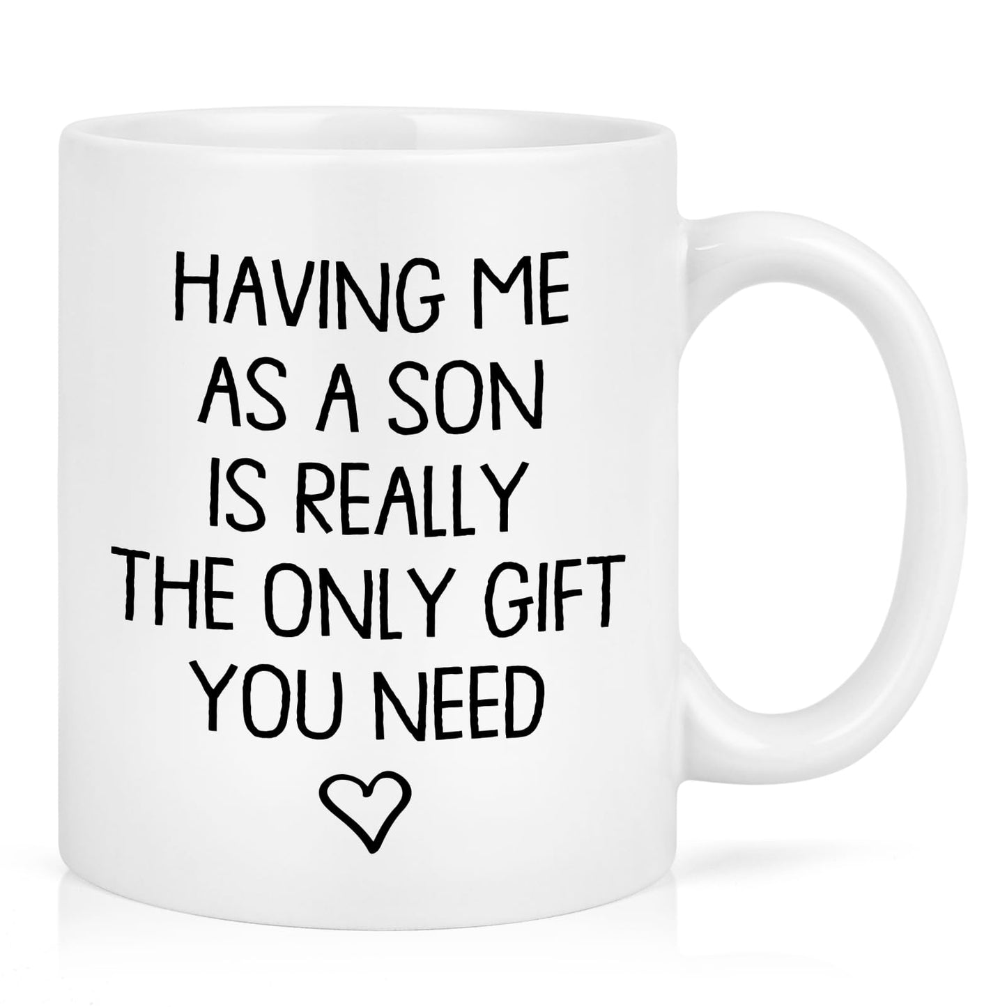 for Mom from Son | Ceramic Coffee Mug | Father's Day Gift | Stylish Printed Design | Tea & Coffee Cup | 11oz