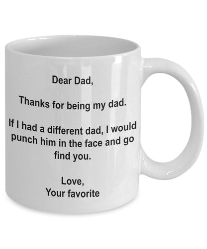 Funny Father's Day | Ceramic Coffee Mug | Father's Day Gift | Stylish Printed Design | Tea & Coffee Cup | 11oz