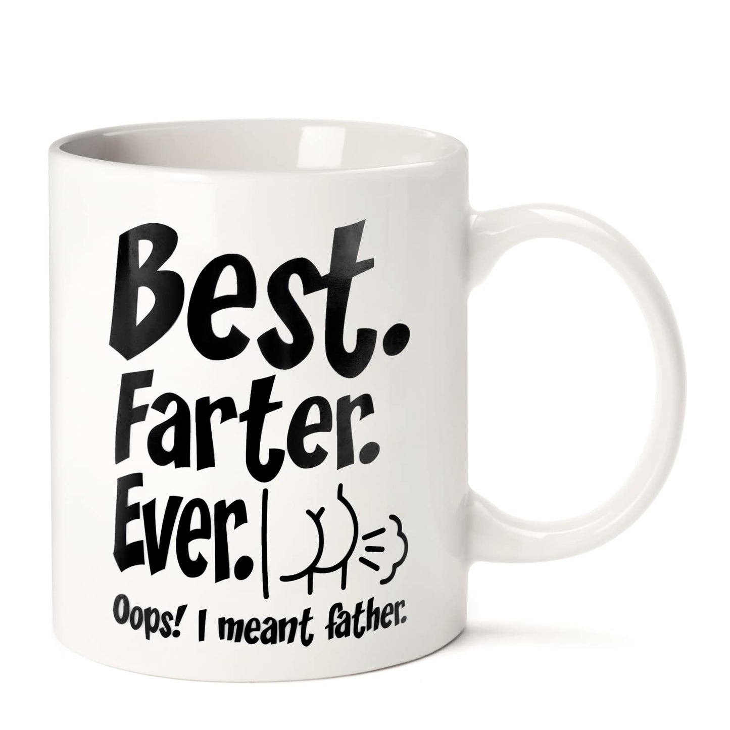 Funny for Husband Dad Him from Daughter Son Kids Wife | Ceramic Coffee Mug | Father's Day Gift | Stylish Printed Design | Tea & Coffee Cup | 11oz