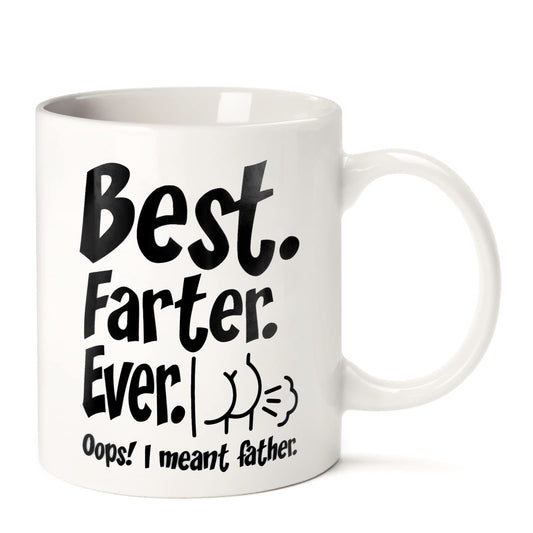 Funny for Husband Dad Him from Daughter Son Kids Wife | Ceramic Coffee Mug | Father's Day Gift | Stylish Printed Design | Tea & Coffee Cup | 11oz