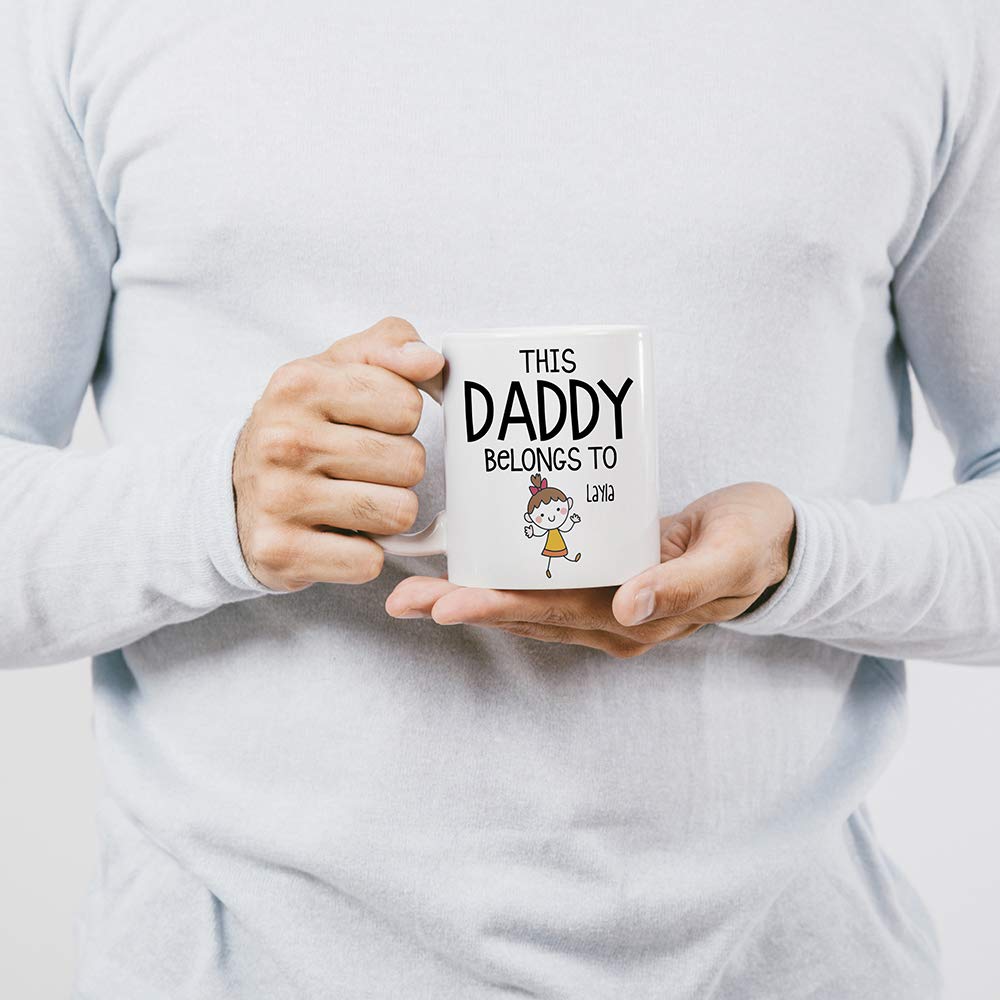 Dad Mug | Ceramic Coffee Mug | Father's Day Gift | Stylish Printed Design | Tea & Coffee Cup | 11oz