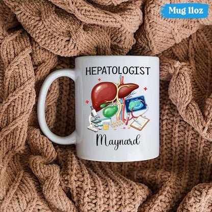 Personalized Hepatologist Hepatology Teacup | Customised Coffee Mug | 11 OZ