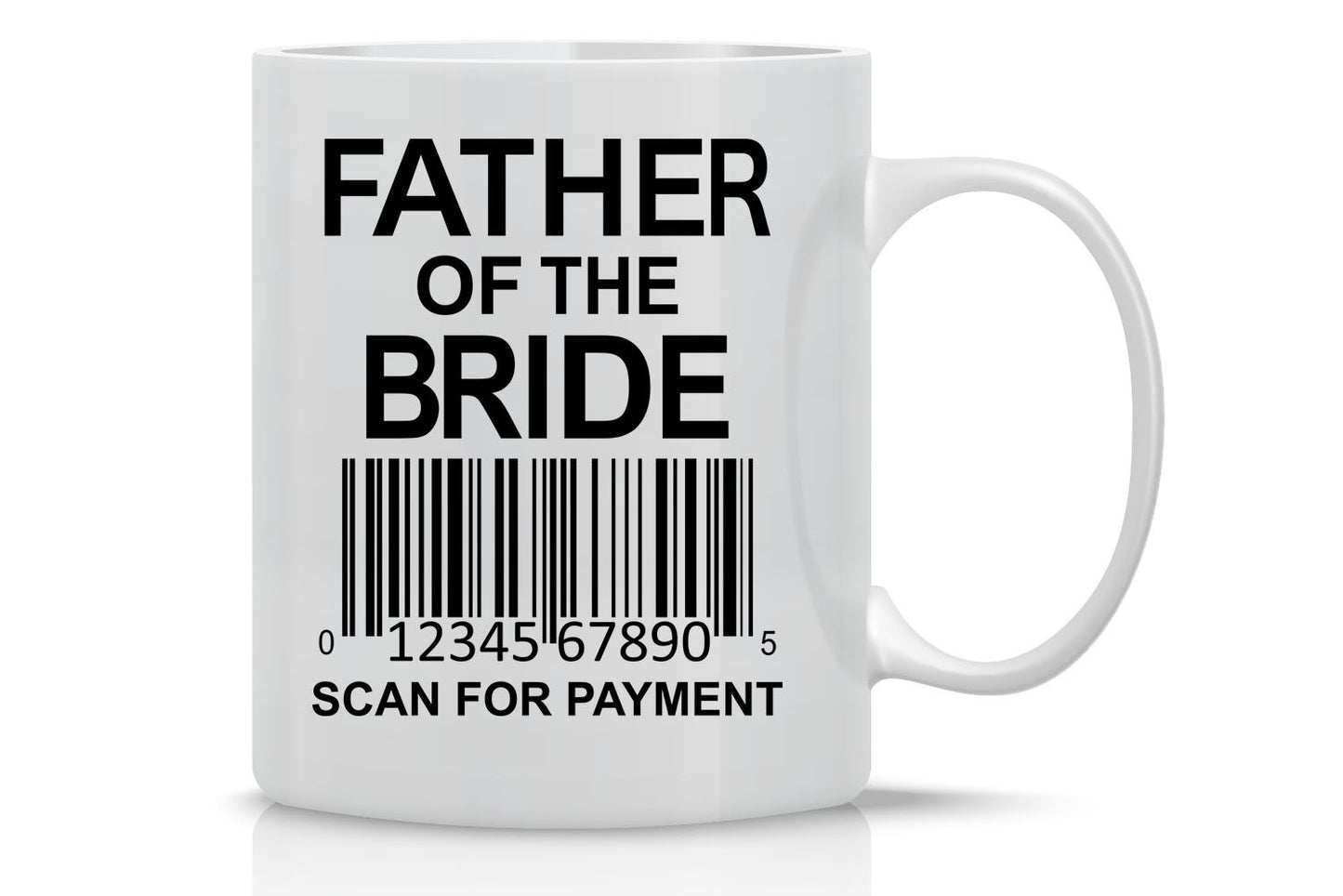 Father of the Bride | Ceramic Coffee Mug | Father's Day Gift | Stylish Printed Design | Tea & Coffee Cup | 11oz