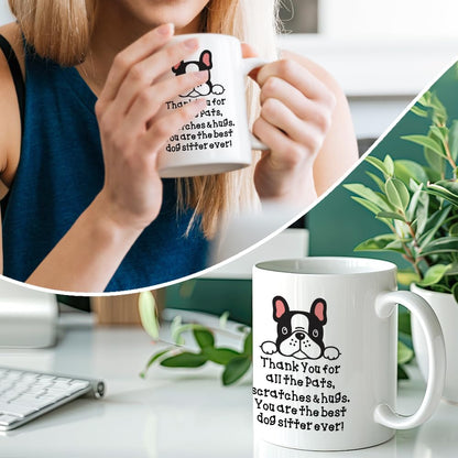 Best Dog Sitter Ever 11 Ounces White Novelty | Ceramic Coffee Mug | Father's Day Gift | Stylish Printed Design | Tea & Coffee Cup | 11oz
