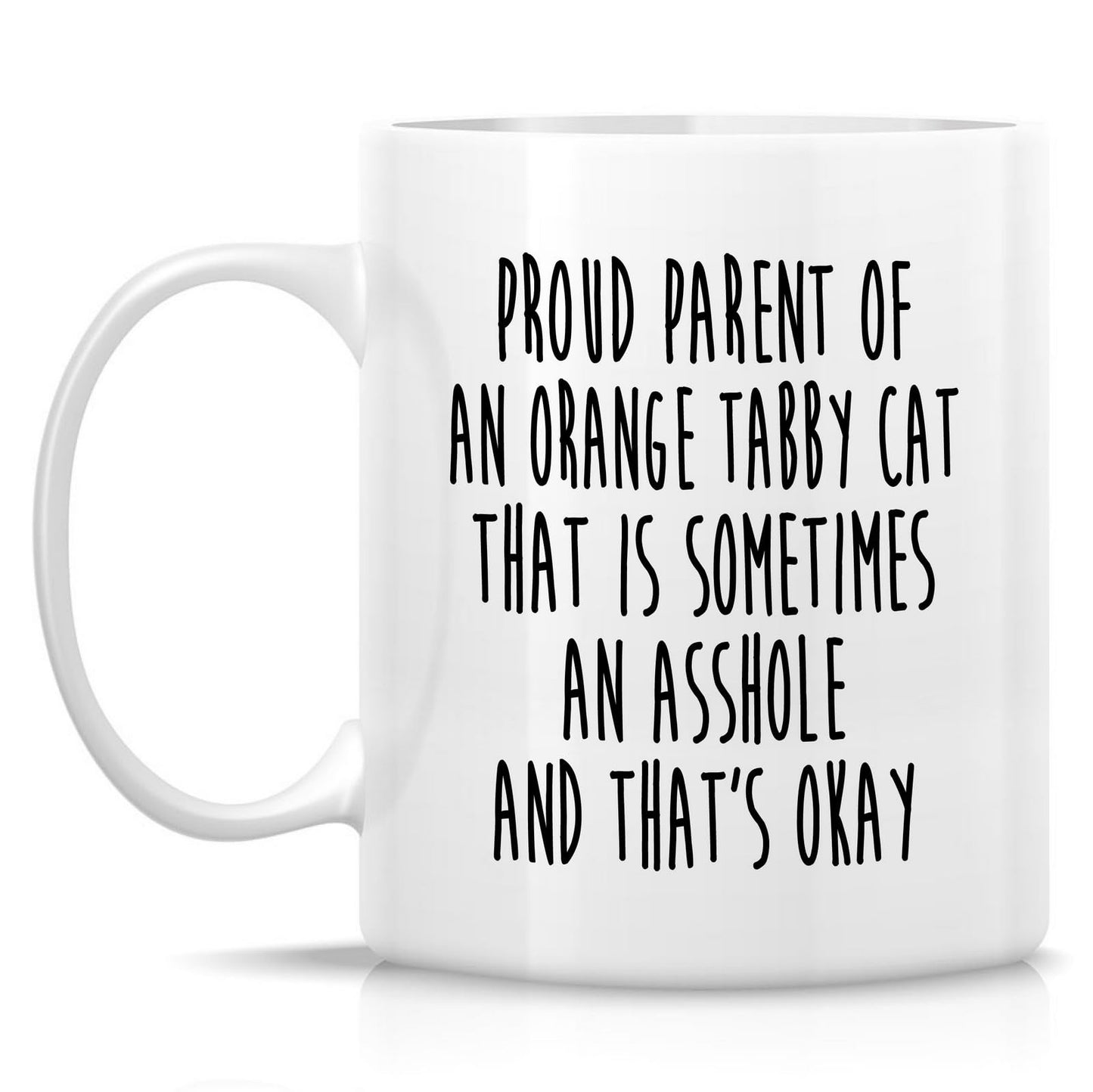 Funny Orange Tabby Cat | Ceramic Coffee Mug | Father's Day Gift | Stylish Printed Design | Tea & Coffee Cup | 11oz