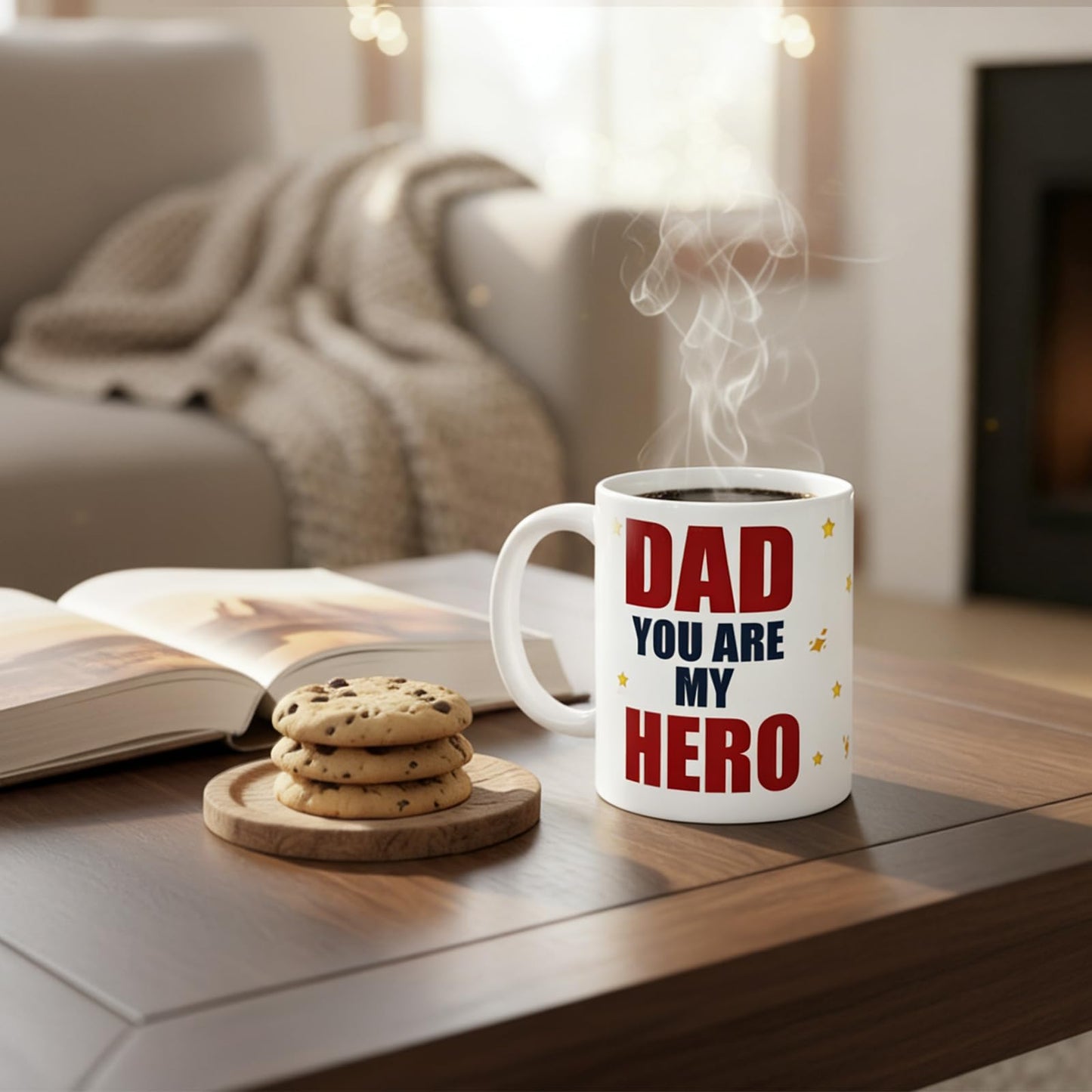 Super Dad Dad Mugs for you are My Hero Mugs for Father for Men fatherâ€™s day for New | Ceramic Coffee Mug | Father's Day Gift | Stylish Printed Design | Tea & Coffee Cup | 11oz