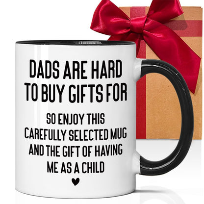 Funny Dad from Daughter Son | Ceramic Coffee Mug | Father's Day Gift | Stylish Printed Design | Tea & Coffee Cup | 11oz | Black Two-Tone Design