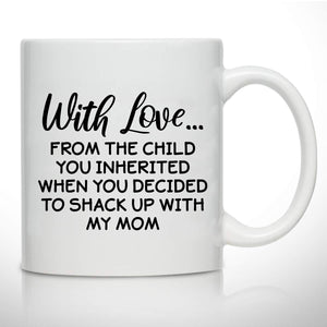 Novelty for Stepdad | Ceramic Coffee Mug | Father's Day Gift | Stylish Printed Design | Tea & Coffee Cup | 11oz