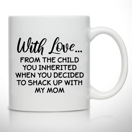 Novelty for Stepdad | Ceramic Coffee Mug | Father's Day Gift | Stylish Printed Design | Tea & Coffee Cup | 11oz