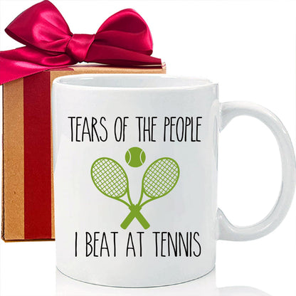 Funny Tennis | Ceramic Coffee Mug | Father's Day Gift | Stylish Printed Design | Tea & Coffee Cup | 11oz