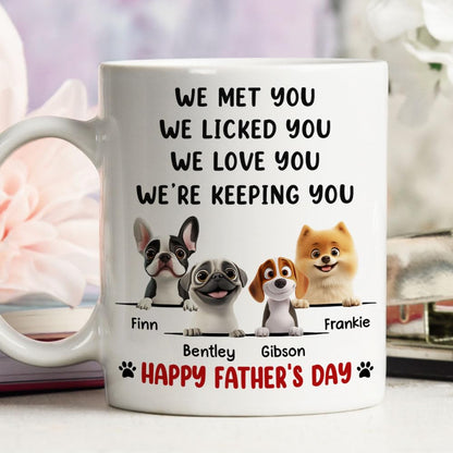 Personalized Dog Dad | Ceramic Coffee Mug | Father's Day Gift | Stylish Printed Design | Tea & Coffee Cup | 11oz