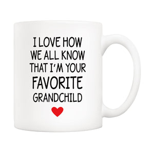 Mothers Day and Great Grandma Grandpa from Granddaughter Grandson | Ceramic Coffee Mug | Father's Day Gift | Stylish Printed Design | Tea & Coffee Cup | 11oz