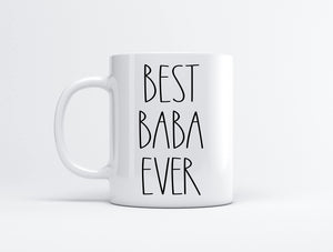 Best Baba Ever | Ceramic Coffee Mug | Father's Day Gift | Stylish Printed Design | Tea & Coffee Cup | 11oz