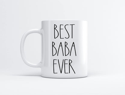 Best Baba Ever | Ceramic Coffee Mug | Father's Day Gift | Stylish Printed Design | Tea & Coffee Cup | 11oz